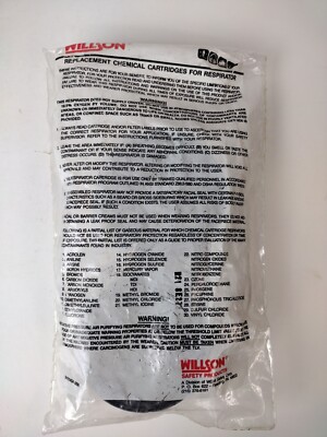Willson R-21 Replacement Chemical Cartridges For Respirator - TC-23C-50  NOS