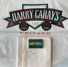 Lou Ferrigno Signed Autographed Napkin from Harry Caray's Steakhouse Chicago