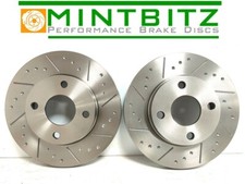 Ford Escort RS Turbo 86-91 Compatible Dimpled & Grooved Brake Discs Front