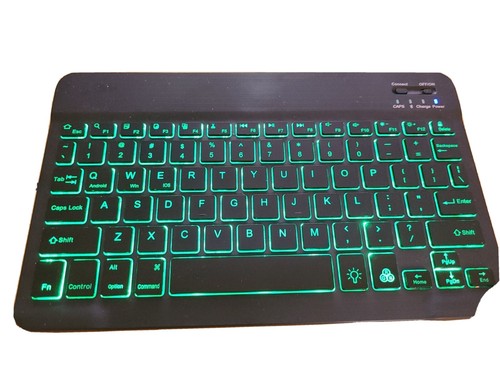 RGB draadloos Toetsenbord Met LED Verlichting met gratis RGB muis - Photo 2/12