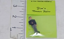 Conductor Figure, O O27 Gauge, For Lionel Marx Train Layout, Metal Figure