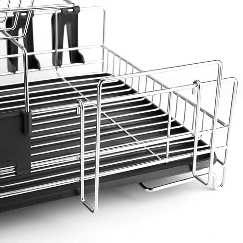 Disk Drying Rack Air Dryer Stainless Steel Frame Cultery Dishes Holder Drainer - Picture 9 of 12