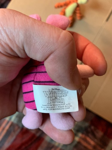 Winnie the Pooh 2002 McDonalds Happy Meal Toys Piglet #2, Tigger #3, Rabbit #6 - Picture 2 of 5
