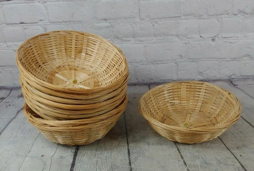 10 Wicker Paper Bowl Inserts