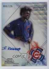 2021 Bowman Sterling Prospect Wave Refractor /125 Ismael Mena #BSPA-IM Auto 11oh