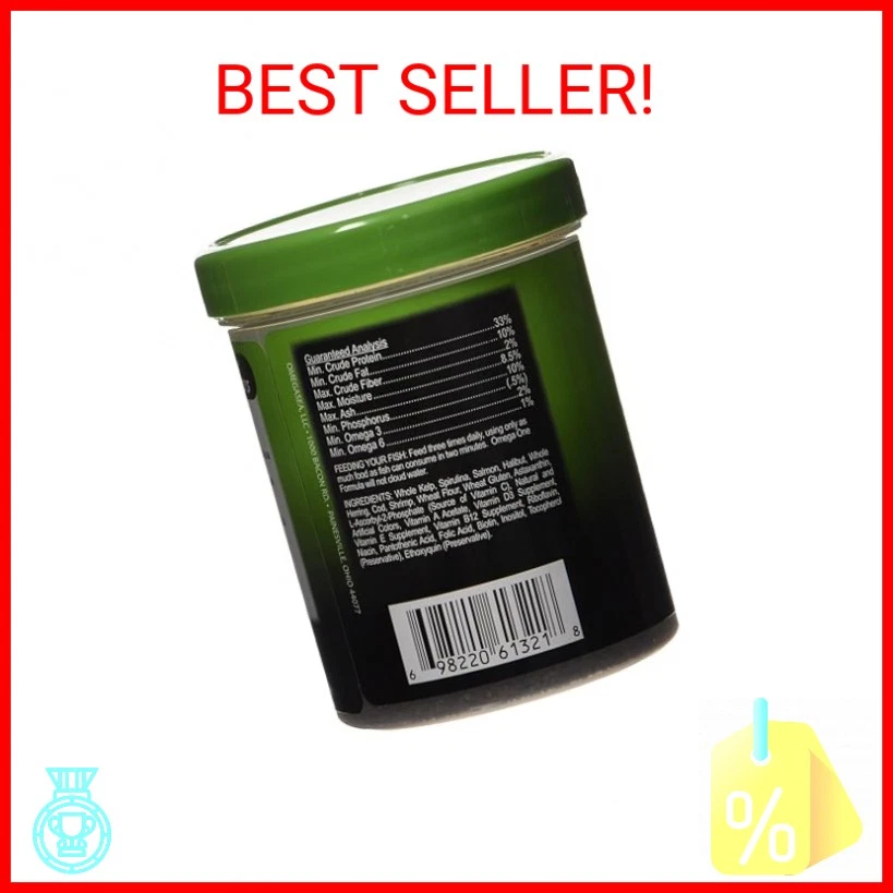 Mini pellets vegetarianos Omega One afundamento lento comida para peixes 3,5 oz - Imagem 2 de 2