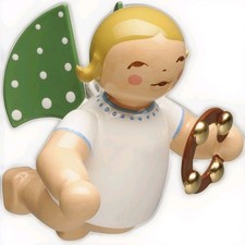 Wendt & K&uuml;hn Engel mit Schellenring schwebend blond 650/130/57  - NEU
