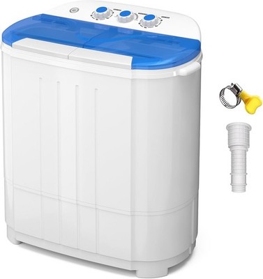  Portable Washing Machine, Twin Tub  Laundry Compact Washer and dryer 