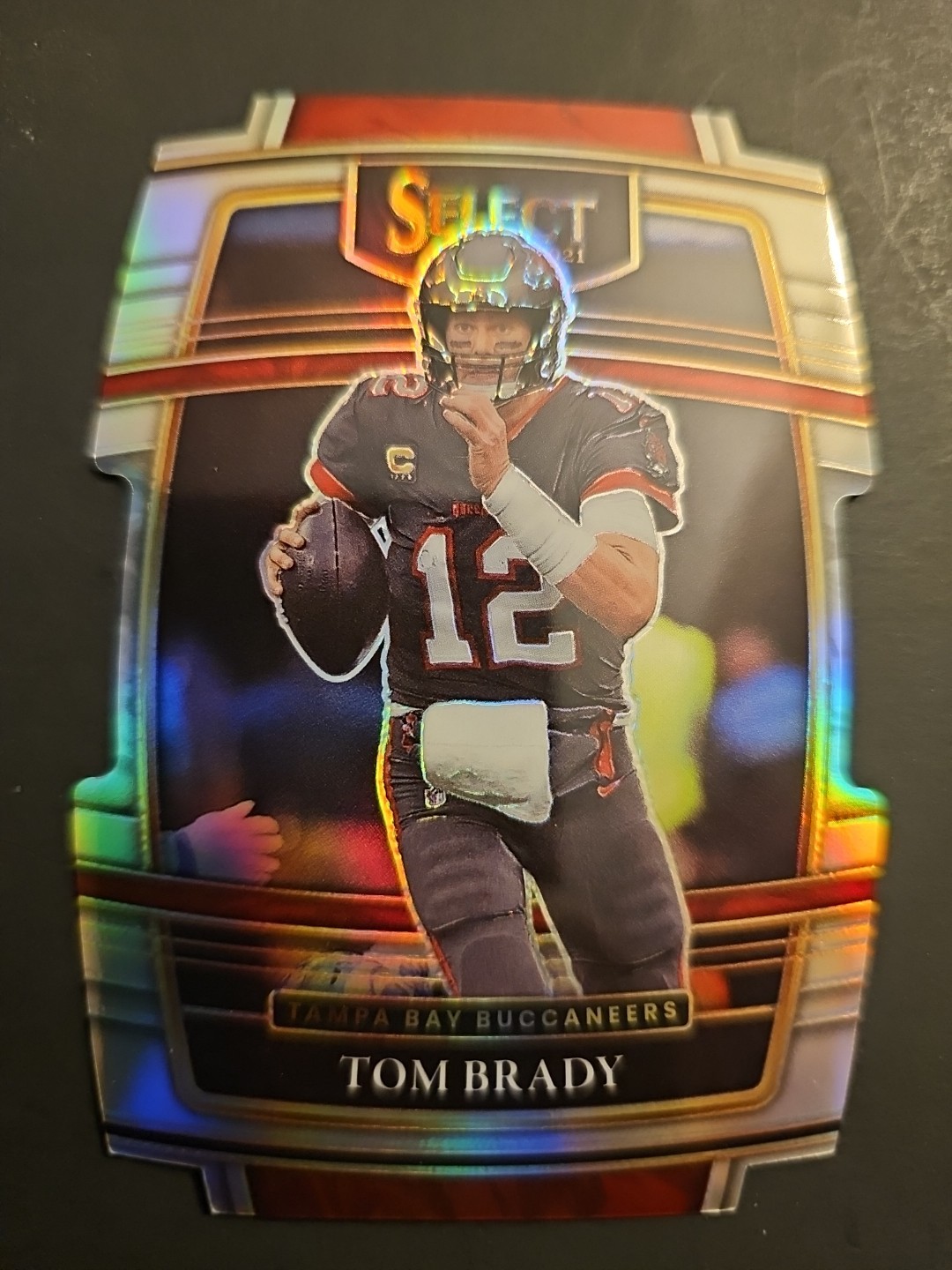2021 Panini Select Concourse Tom Brady #1 Silver Prizm Die-Cut