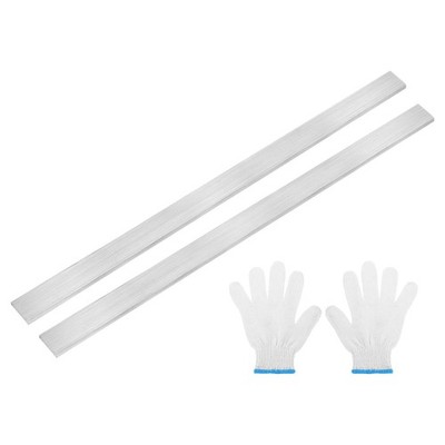 2Pcs 304 Stainless Steel Flat Bar 5/32\'' x 13/16\'' x 12\'' for Trim Strips