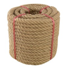 Thick Twisted Manila Ropes 3/4 inches x 100 feet Natural Jute Rope Heavy Duty...