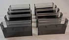Lot of 10 Cassette Cases - Clear and Black Brand New Empty Cassette Tape Cases