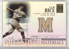 2002 Topps Tribute Milestone Materials Sam Rice #MIM-SR HOF 7xr