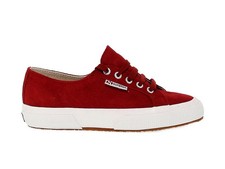 Sneakers SUPERGA S003SR0 in red suede leather - Women's Shoes