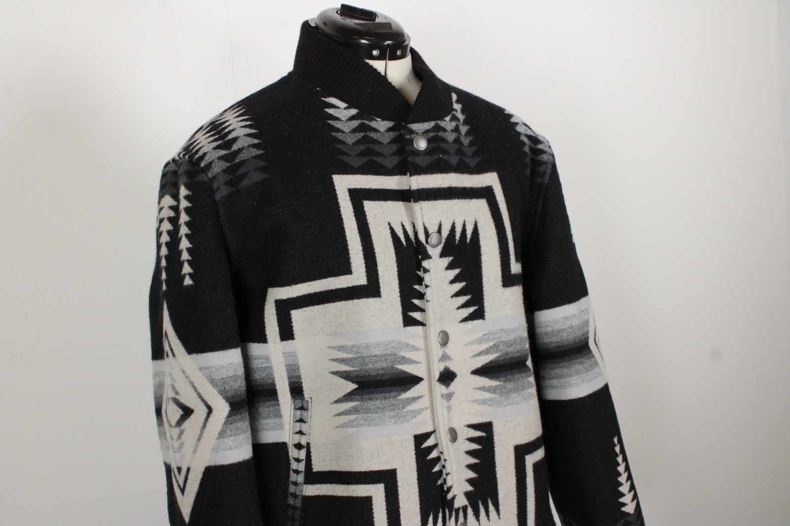 Pendleton Gorge Wool Jacket Mens Large Black Hard… - image 3