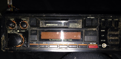 Proton CR560 Car AM/FM Auto Rev Cassete Stereo System-Rare Vintage-SHIP24HRS