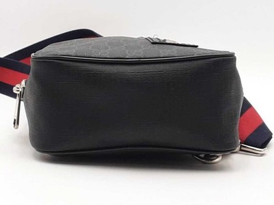 Gucci Gg Supreme Monogram Web Belt Bag Black Aa0226pzxsa | eBay