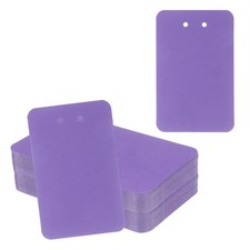 100Pcs Card Keychain 3"x4.7" for Kraft Paper, Purple