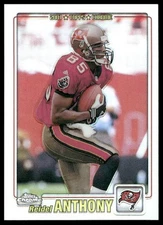 2001 Topps Chrome #8 Reidel Anthony /999 Refractors Tampa Bay Buccaneers