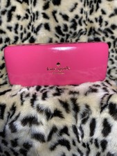 Kate Spade New York Pink Orange Hard Eyeglass Sunglasses Case Eyes Design