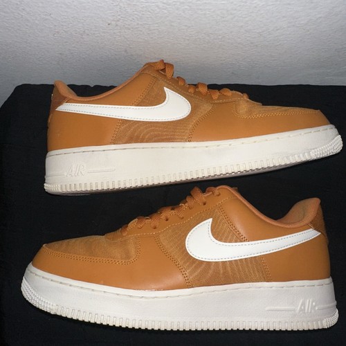 Nike Air Force 1 Orange / White/ Monarch Sail FB2048-800 Men's Size 9.5 - Picture 4 of 7