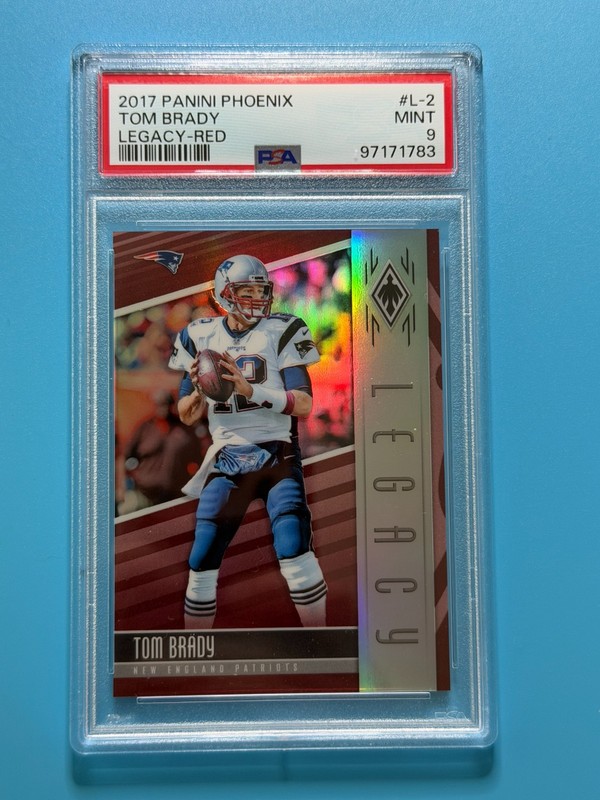 2017 Panini Phoenix #L-2 TOM BRADY Legacy RED 103/299 PSA 9