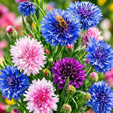 5000 Exotic Cornflower Seeds for Planting Dwarf Bachelor Button Seeds for Home