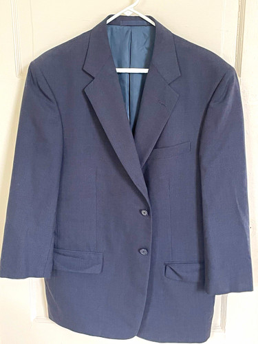 Givenchy, Givenchy Vintage Men's Wool Suit Jacket 42 Short Single-Breasted 2-Button Notch
