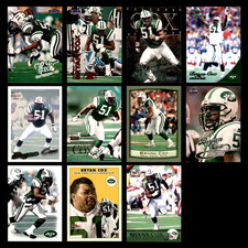Bryan Cox Lot 11 Different Football Cards 1998-2000 New York Jets ONLY! NFL NM