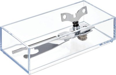 The Clarity Collection: Small Clear Vanity Organizer 4'' x 8'' for Stylish Storage