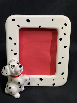 Vintage Disney 101 Dalmatians Picture Frame  3.5 X 5  JAPAN