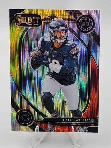 2024 Panini Select - Club Level Caleb Williams #216 Red & Yellow Shock Prizm(RC)