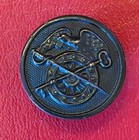 WW1 US collar disc Quartermaster, disk, pin, insignia, brass, type 1, French  — photo 2