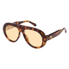 Trendy Oversized Polarized Aviator 57 Millimeters Brown Tortoise/Light Brown