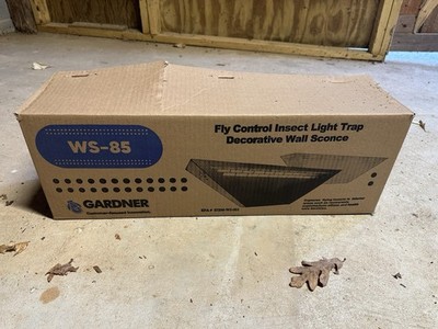 WS-85 White Sconce Fly Light by Gardner - 1 Insect Light Trap