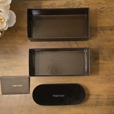 Authentic Tom Ford Black Hard Case Glasses/Sunglasses w/ Box, Authenticity Card