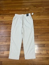 Gap Fit Runaround Pants Women's Size Medium Beige Stretch Waist Athletic NWT