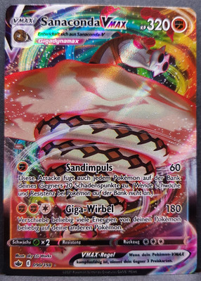 Sanaconda VMAX 090/198 Eerie Reign Ultra Rare Pokemon Card DE