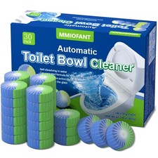 Powered Toilet Bowl Cleaner Tablets - 30 Pack Blue Automatic Toilet Tank  Bo...
