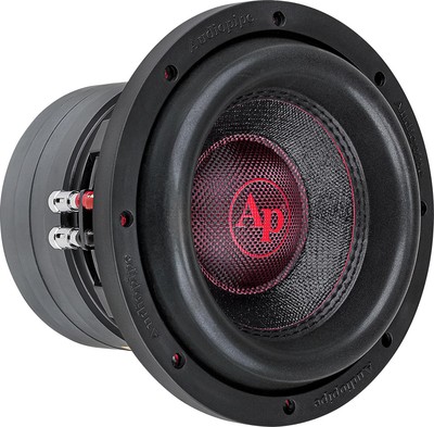 8'' 1000W Max Dual 4-Ohm Quad Stack Magnet Subwoofer Audiopipe