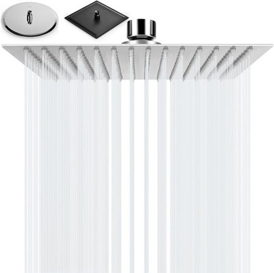Moderner Edelstahl Regenduschkopf - 144 Anti-Kalk-Düsen - Ultradünnes Design