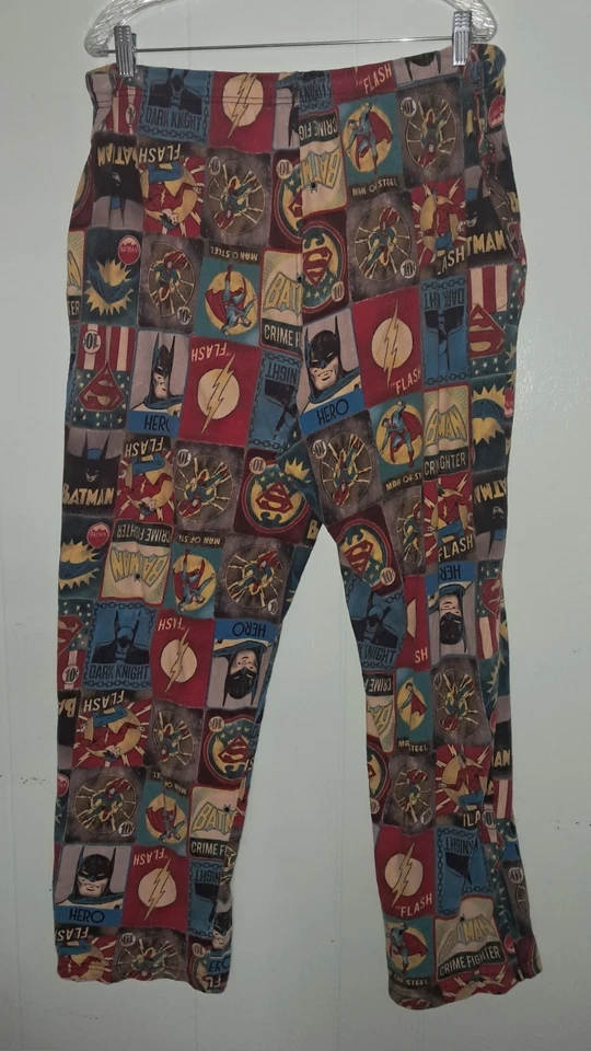 Pantalones de salón de pijama de superhéroes All DC Comics XLarge algodón brevemente declarado Foto 4 de 4