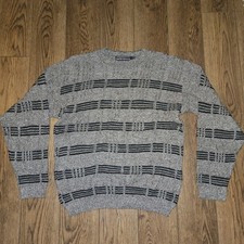 Vtg David Taylor Sweater, USA Made, 100% Acrylic, Large