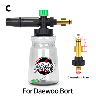 #ad Car Wash Snow Foam Lance Foam Nozzle Foam Cannon Foam Generator for Daewoo Hamme $21.99