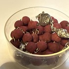 Lot Of Rosary Beads From Mexico Catholic Wood Plastic Knots Rose Petal Scented. — photo 2