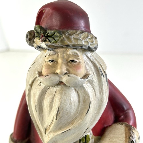 Set Of 2 Tii Collections Santa Christmas Decor Resin 10" Figurines Old World - 第 13/24 張圖片