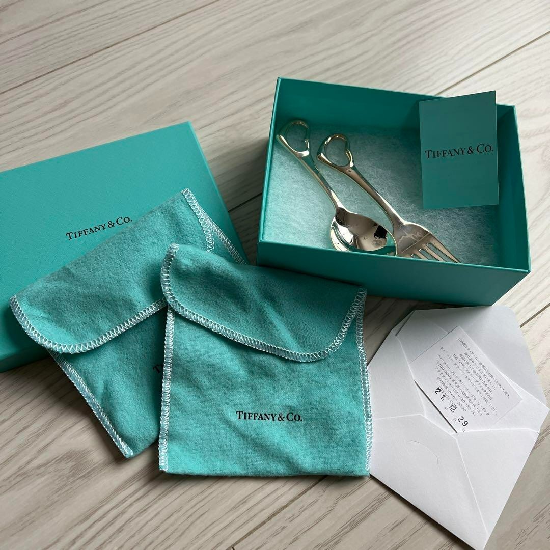 Tiffany & Co. Open Heart Baby Fork&Spoon Elsa Peretti