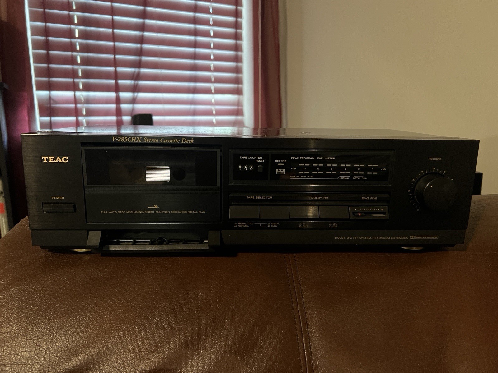 Teac V-285CHX Audio Cassette Deck AS-IS For parts or repair
