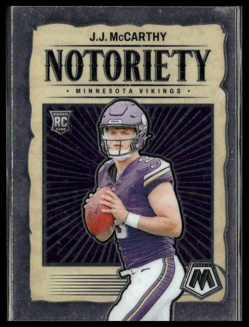 2024 Panini Mosaic #21 J.J. McCarthy Notoriety