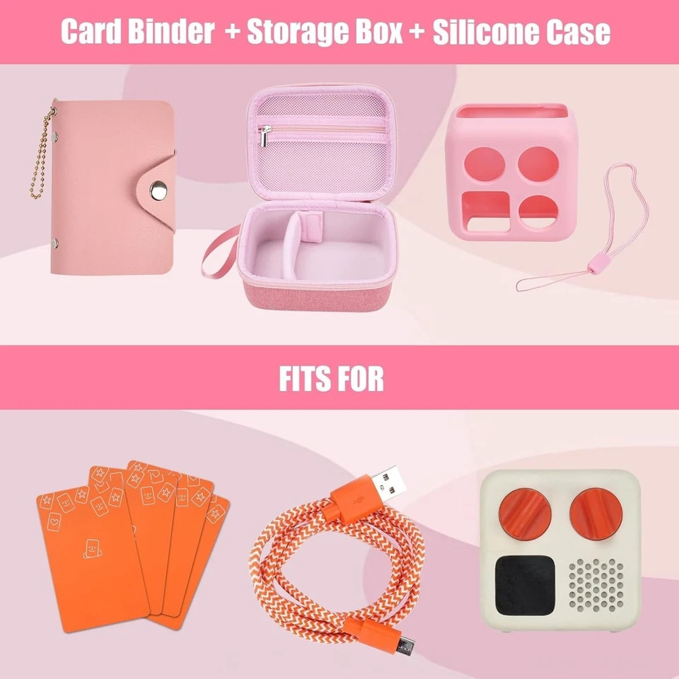 Funda rígida rosa y cubierta de silicona para mini reproductor Yoto - Protector de audio para niños pequeños Foto 4 de 4
